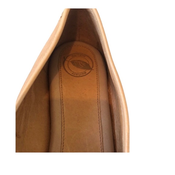 NURTURE Tan Cream Beige Espadrilles with woven heel - Picture 6 of 7